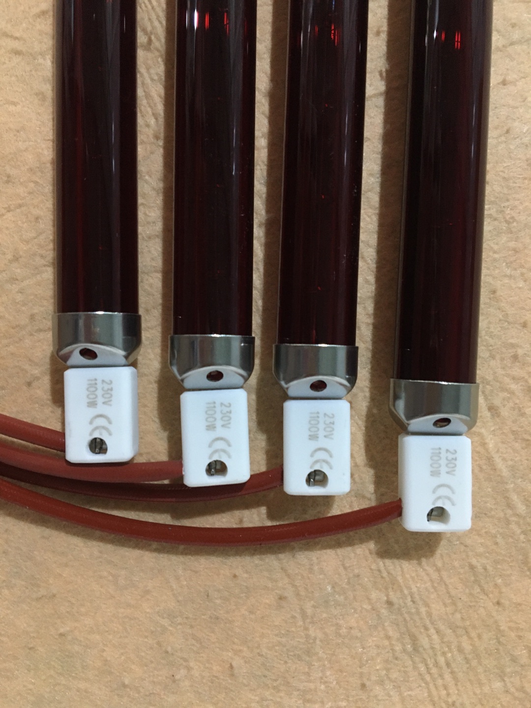 Spersonalizuj podwójne halogenowe lampy grzewcze 750mm 2200W