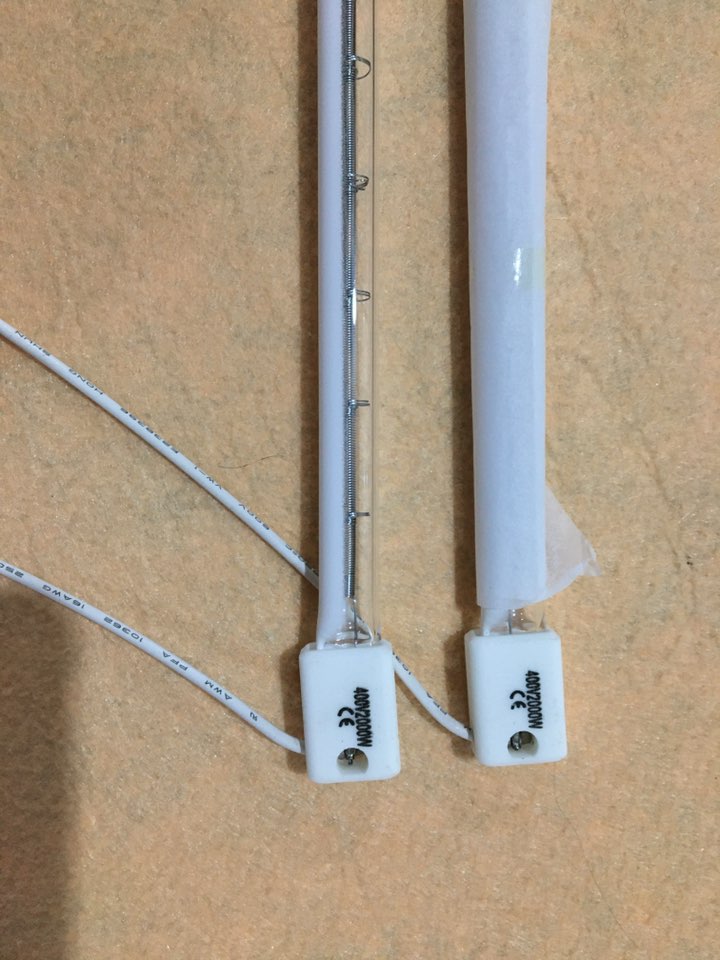 Bardzo popularna żarówka halogenowa grzewcza 350 mm 1500 W lampa grzewcza z podwójnie powlekaną rurką kwarcową 1000 W